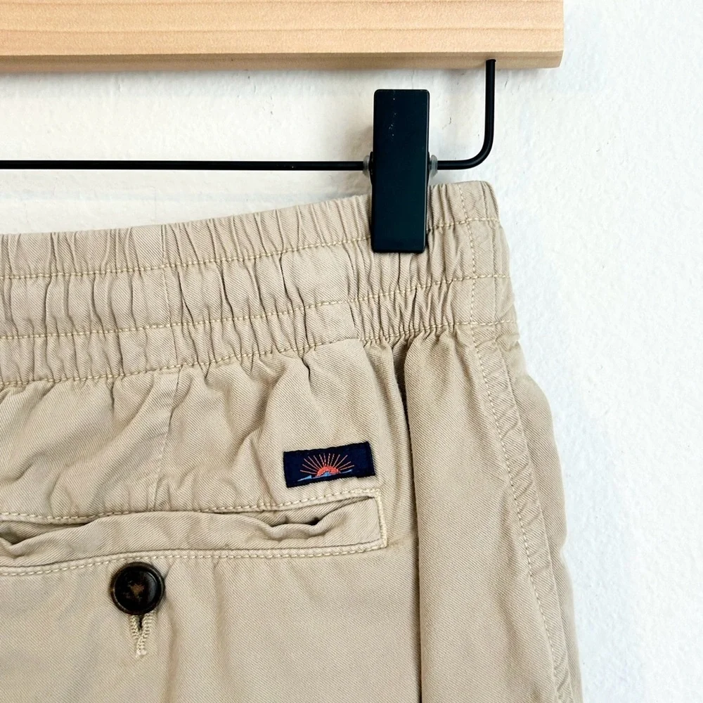 Faherty Men’s Marty Cloud Cotton Shorts Pima Cotton Khaki, Size Small